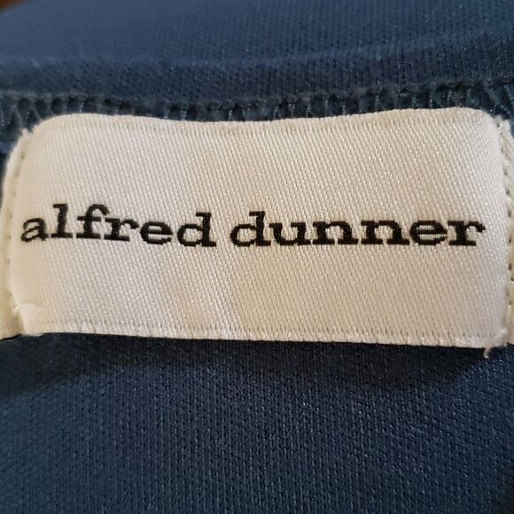 Alfred Dunner tank top, M, blue with wood beads - Picture 4 of 5